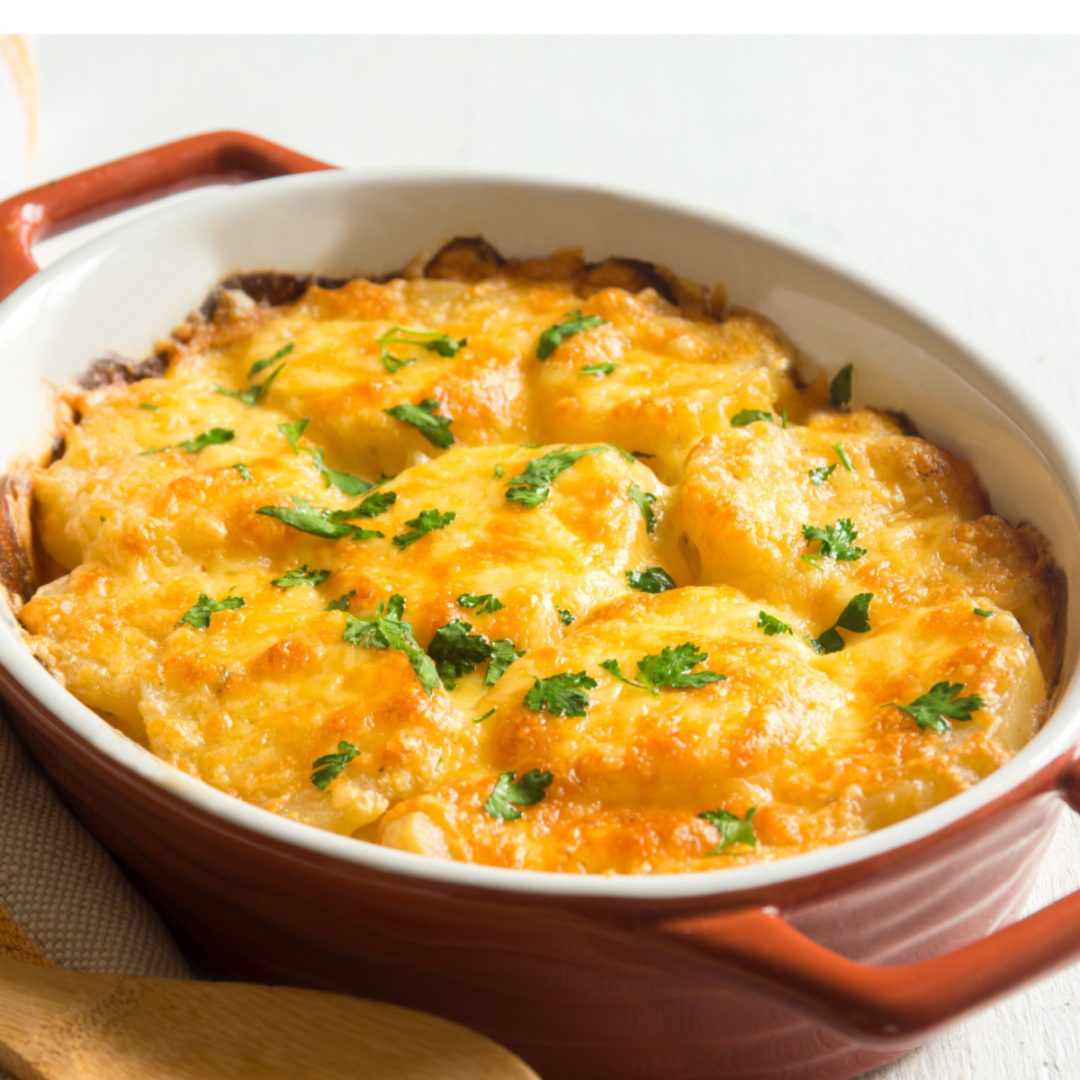 Cheesy Au Gratin Potatoes For Two