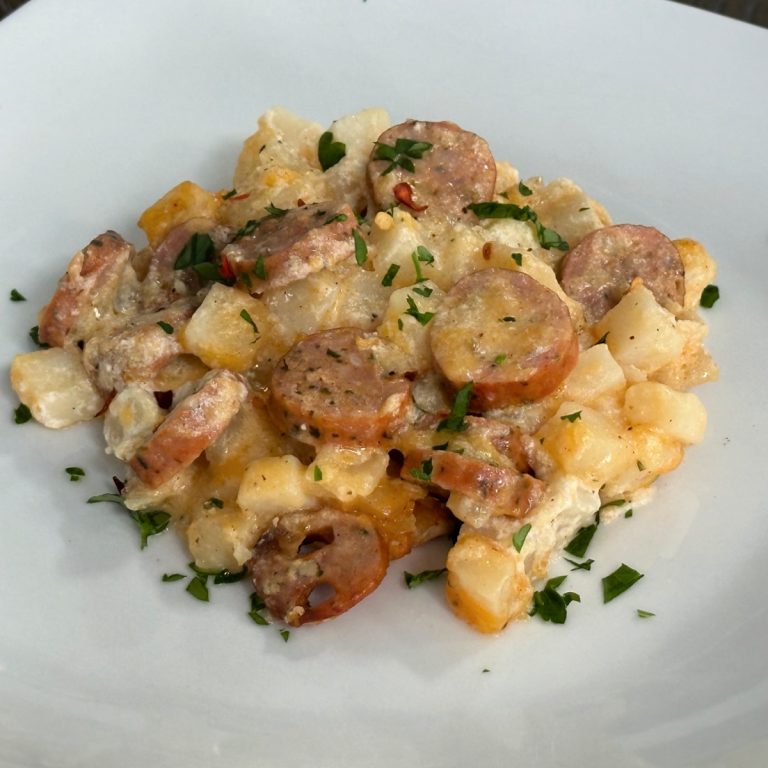 Crock Pot Sausage and Potato Casserole For Two