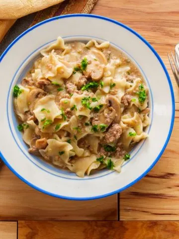 easy ground beef stroganoff