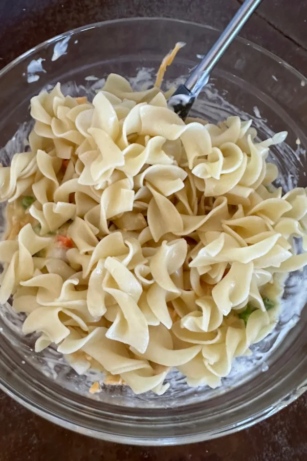 egg noodles in bowl