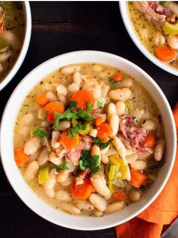 leftover ham and bean soup