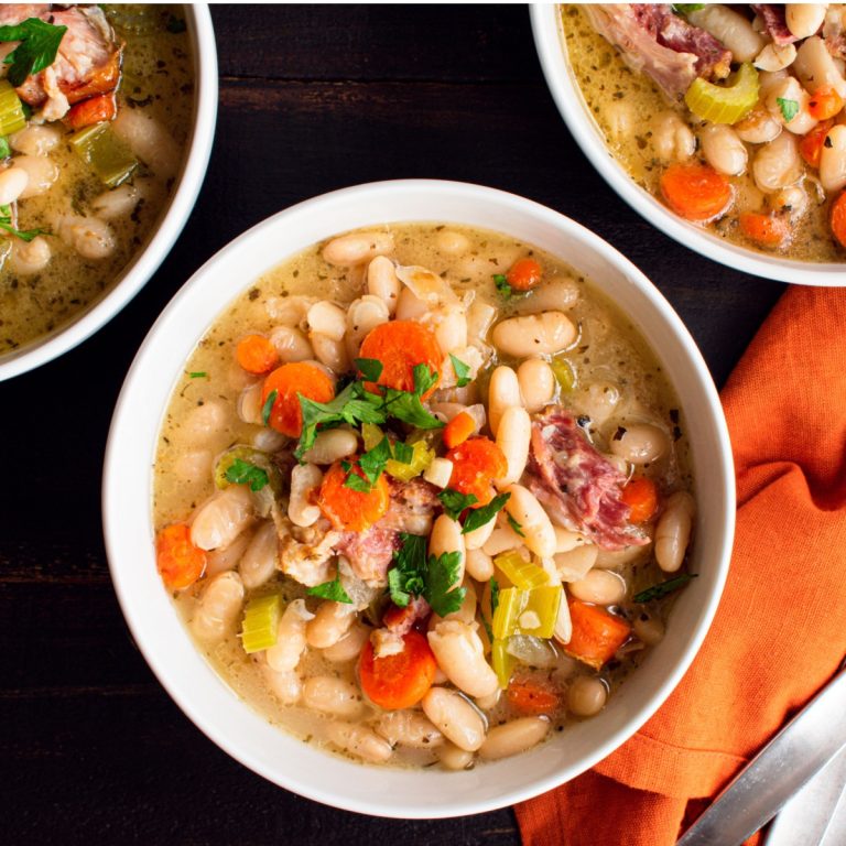 Leftover Ham and Bean Soup Recipe - Made With Canned Beans