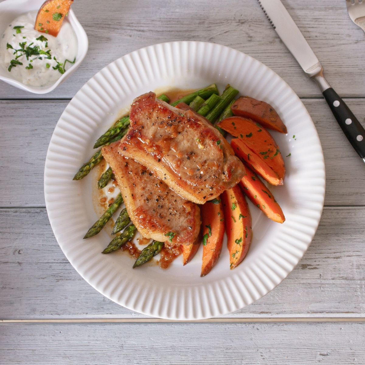 honey garlic pork chops