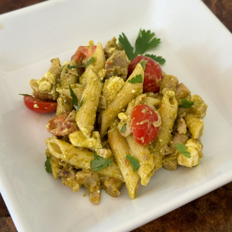 pesto chicken pasta salad
