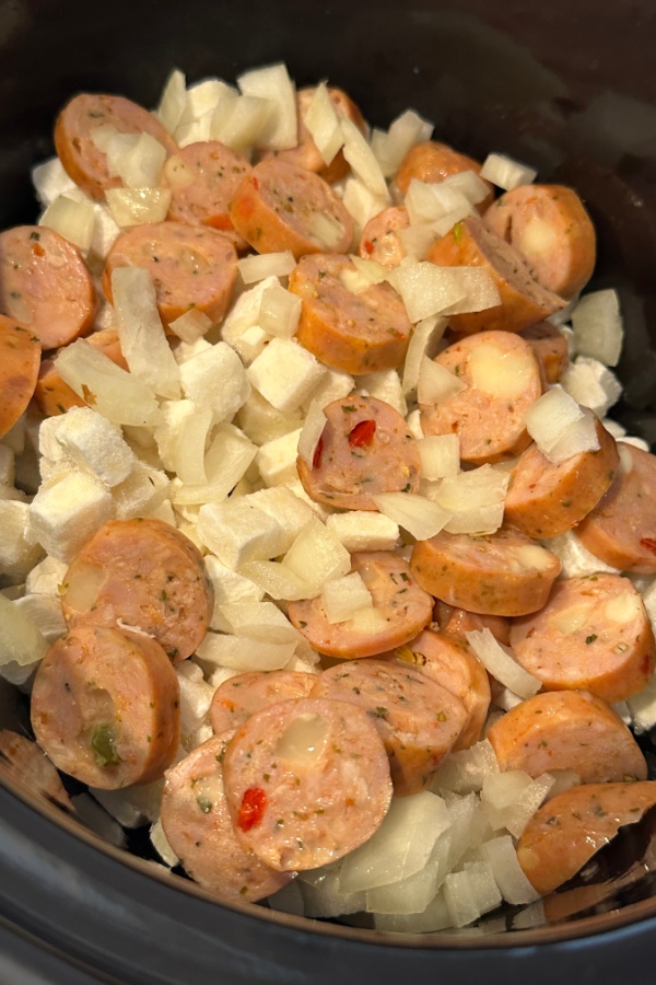 sausage and potatoes in crock pot 