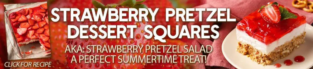 strawberry pretzel banner ad