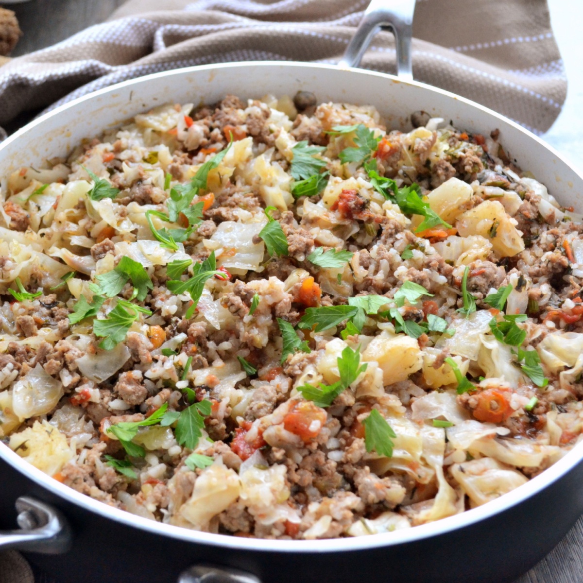 cabbage roll in bowl