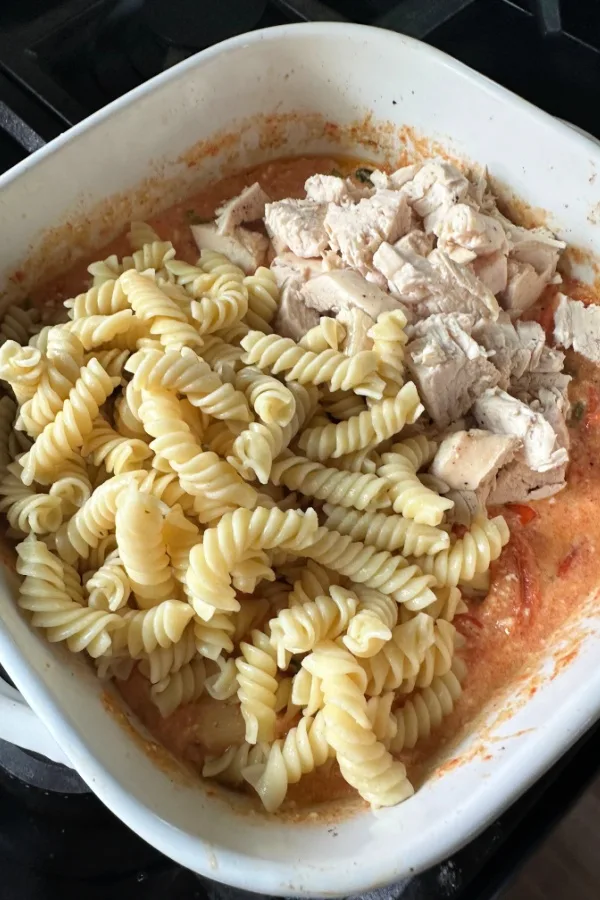 pasta and chicken