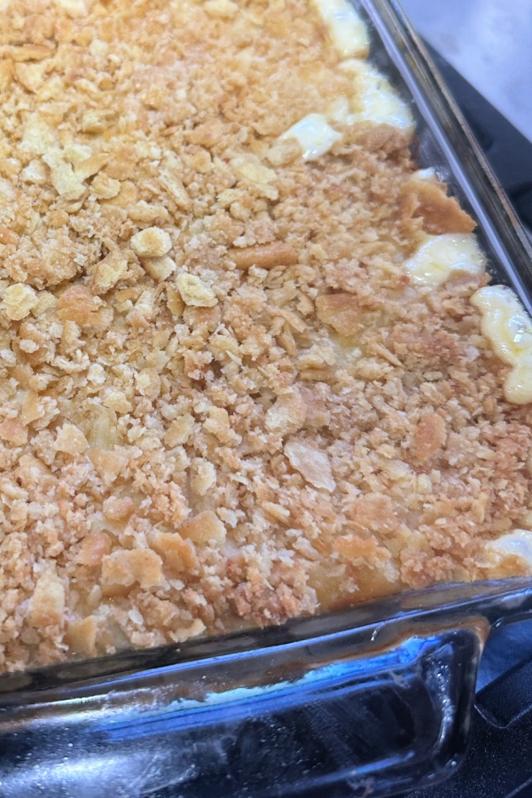 cracker crumb topping