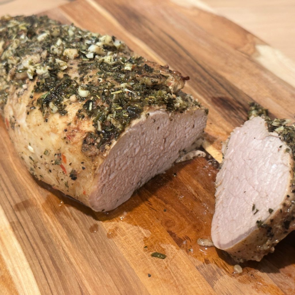 garlic butter pork tenderloin