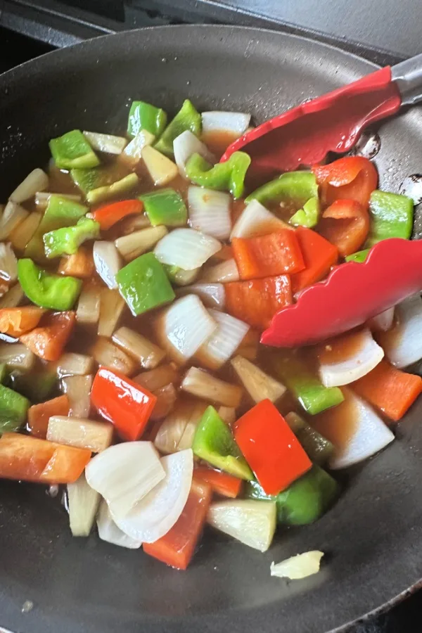 veggies in sweet and sour sauce