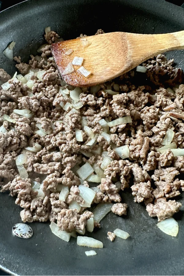 ground beef and onion