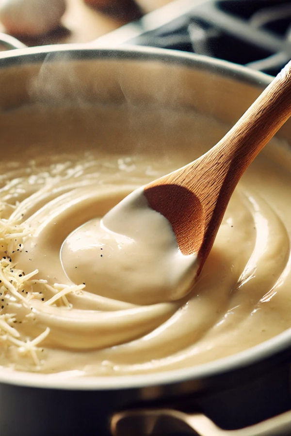 homemade Alfredo sauce