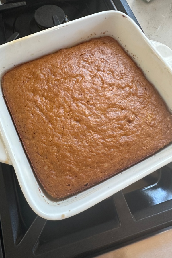 pumpkin bars baked in pan