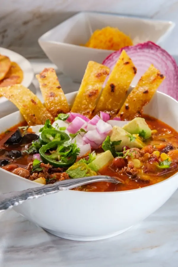 taco soup toppings