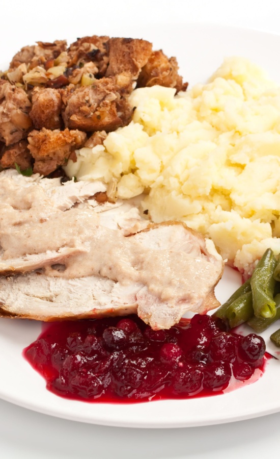 thanksgiving dinner plate