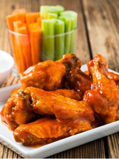 crispy baked Buffalo chicken wings