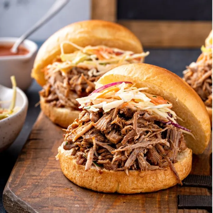 BBQ pulled pork sandwiches