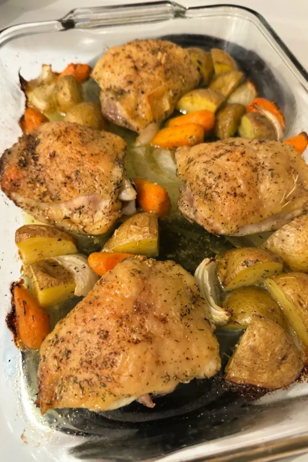 chicken thigh dinner