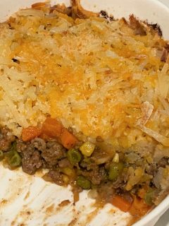 hash brown shepherds pie