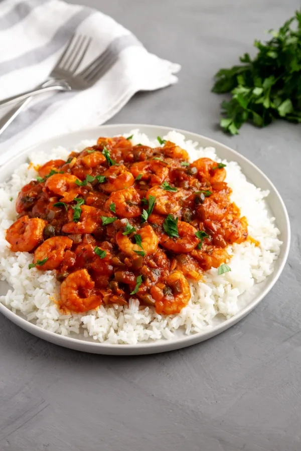 bowl of shrimp creole