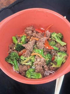 ground beef teriyaki bowl