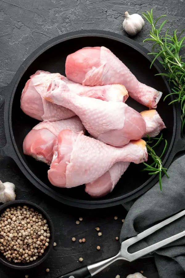 raw chicken legs