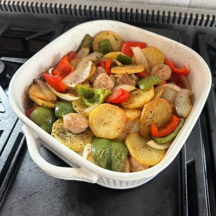 sausage and potato bake