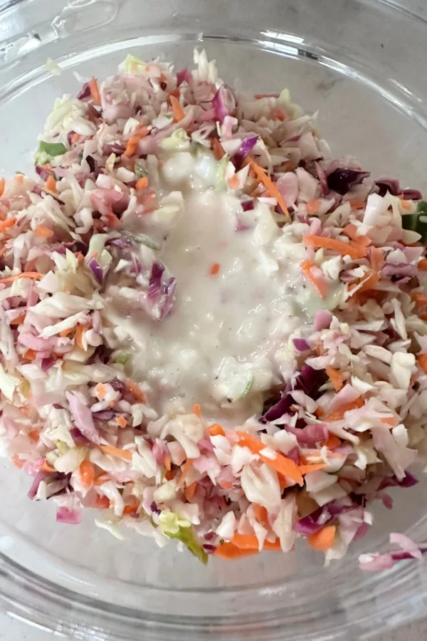 cabbage and dressing