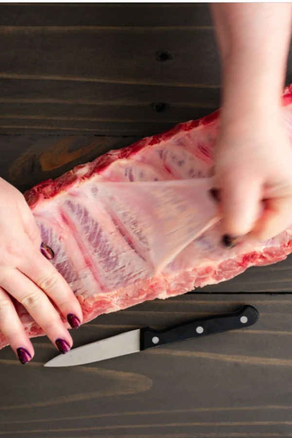 removing silver sheath on ribs
