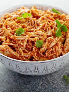 shredded crock pot salsa chicken