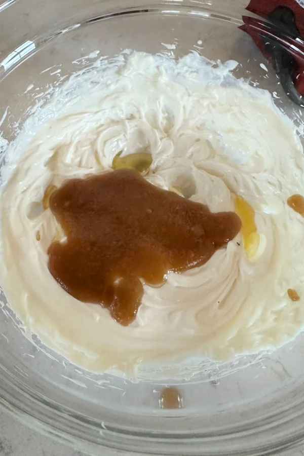 brown sugar and butter in creamy mixture