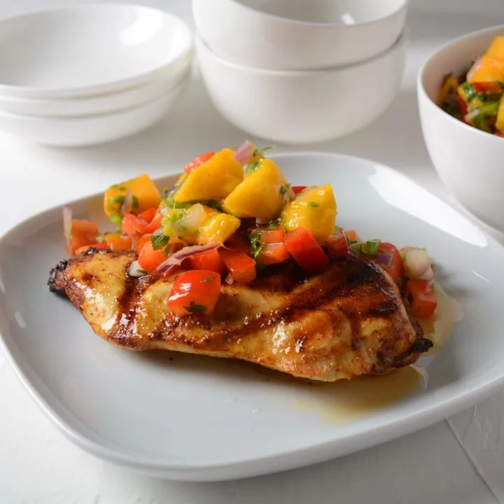 peach glazed chicken breasts