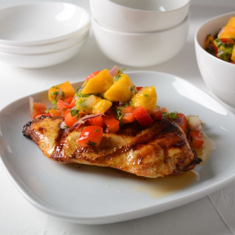 peach glazed chicken breasts