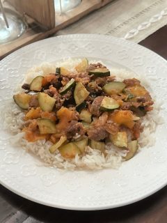 ground sausage and zucchini recipe