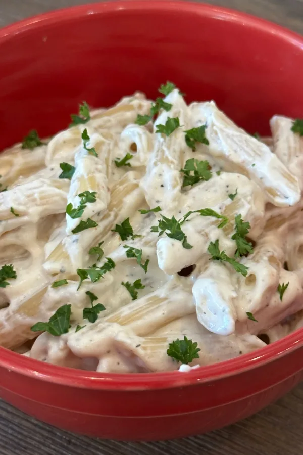 cream cheese pasta bowl