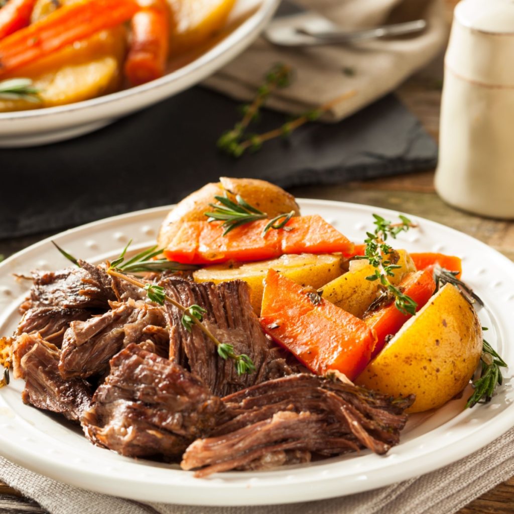 crock pot pot roast and vegetables