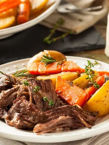 crock pot pot roast and vegetables
