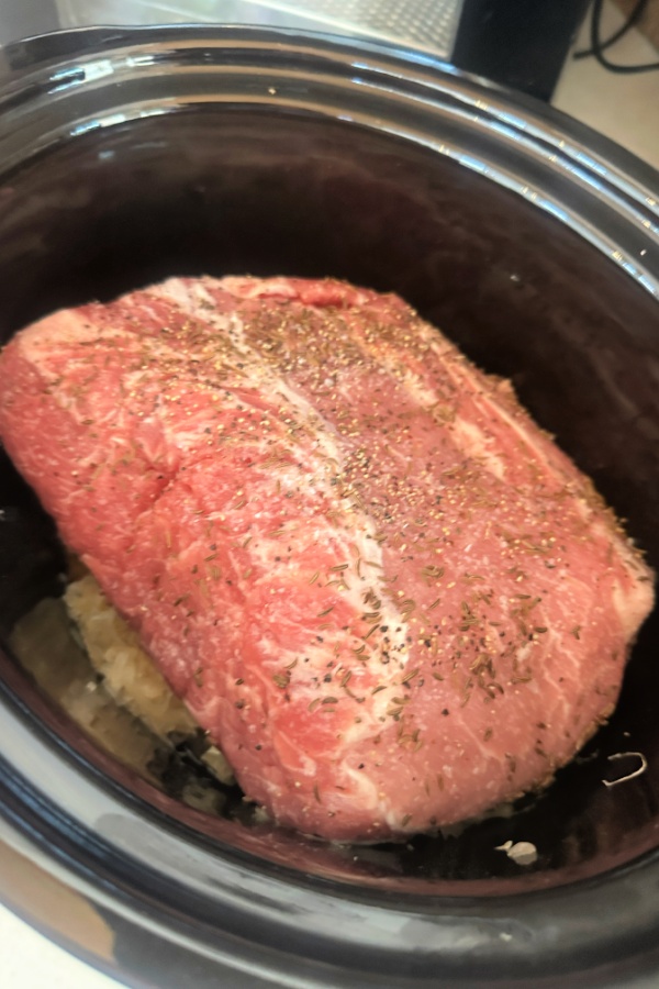 pork roast & sauerkraut