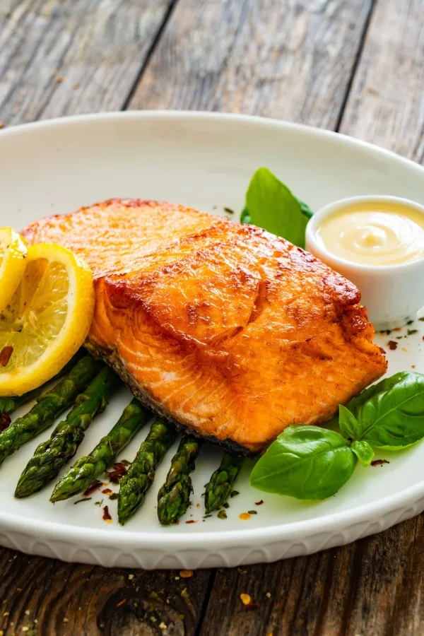 air fryer salmon dinner 