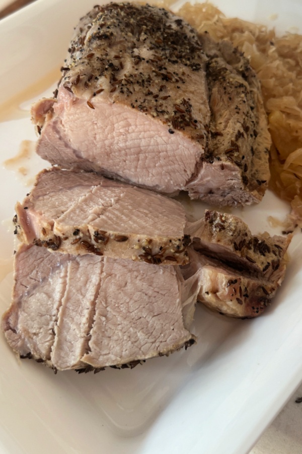 sliced pork loin