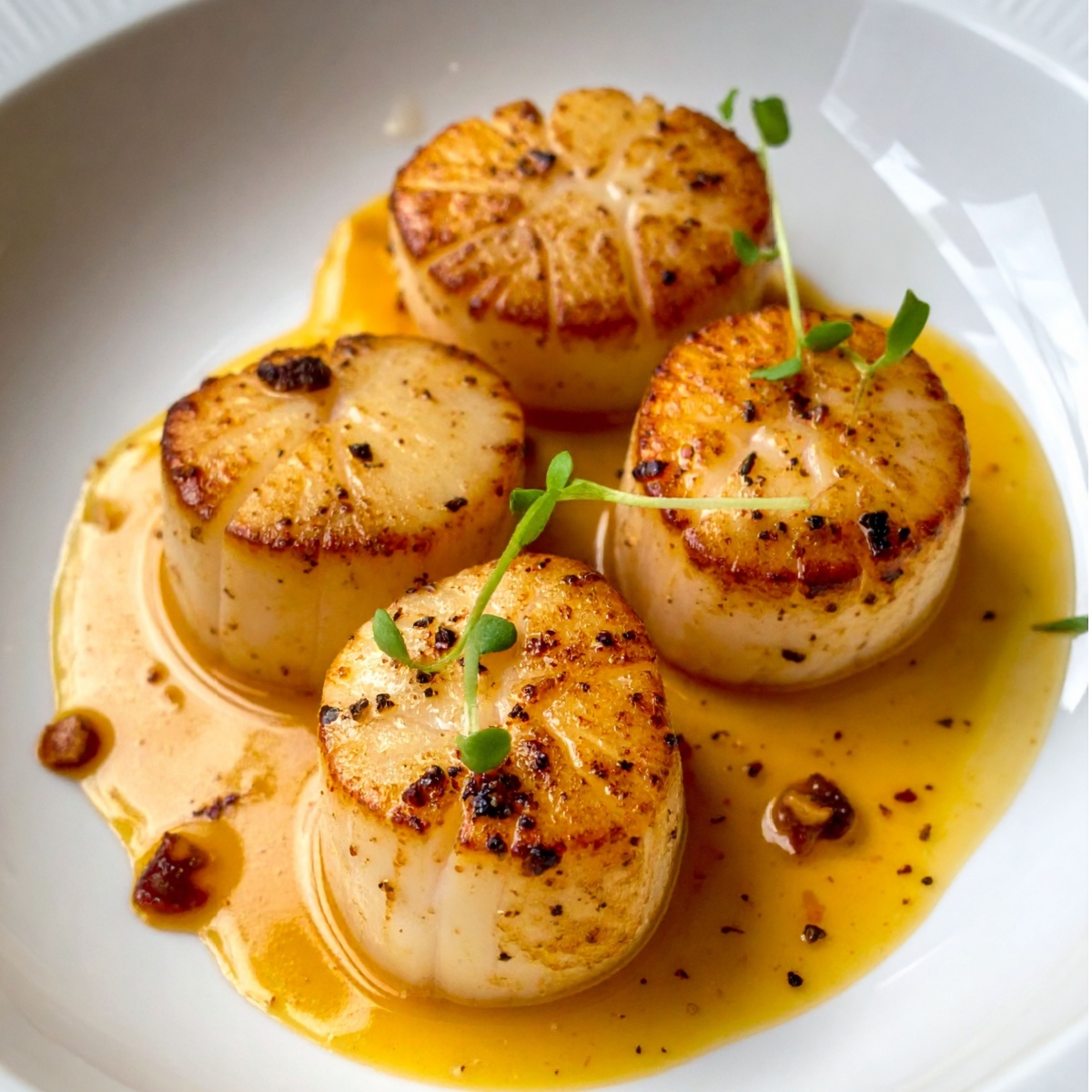 pan seared scallops