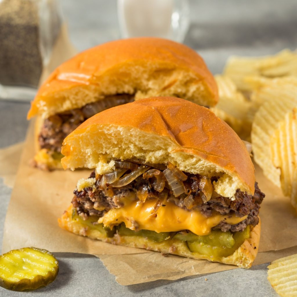 juicy Lucy hamburger